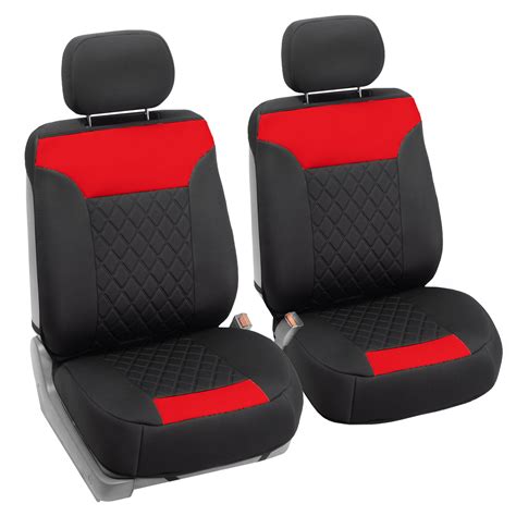 Neosupreme Quality Car Seat Cushions - Front Set Red