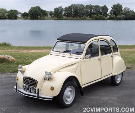 Fully Restored Beige Citroen Cv With Galvanized Chassis For Sale