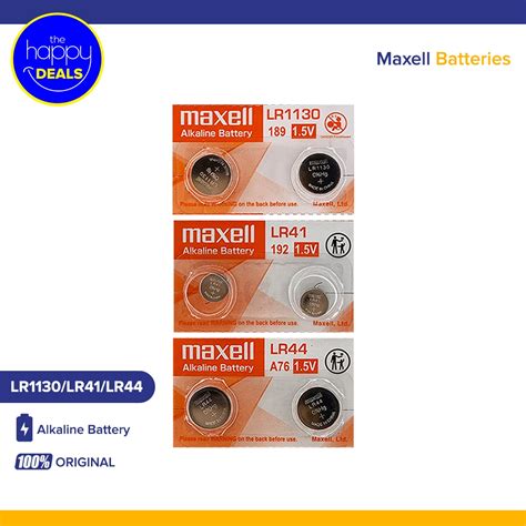 Maxell Alkaline Battery LR1130 LR41 LR44 1pc Shopee Philippines