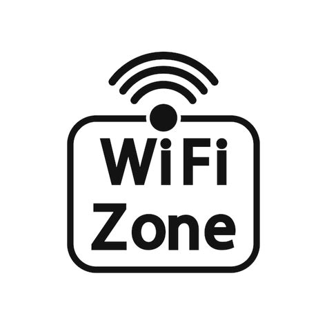 Icono de la zona Wi Fi plantilla de diseño gráfico ilustración