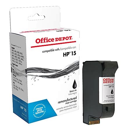 Office Depot Brand 215 HP 15 Remanufactured Black Ink Cartridge by ...