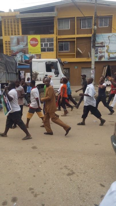 Biafra Massive Protest Going On In Aba Abia State Photos