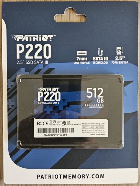 SSD Disk Patriot P220 512GB Aukro