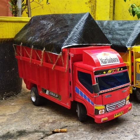 Jual Mainan Truk Kayu Miniatur Truk Kayu Miniatur Truk Oleng Truk Oleng