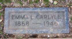 Emma St Ores Carlyle M Morial Find A Grave