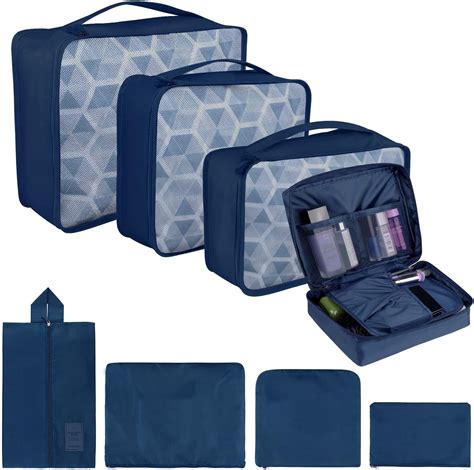 Coolzon Packing Cubes Koffer Organizer 8 Stück Kofferorganizer