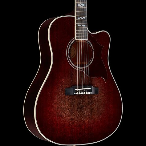 Gibson Hummingbird Chroma Acoustic Electric Guitar Black Cherry Burst