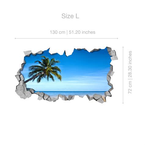 Tropical Beach 3d Wall 3d Wallpaper 3d Wall Art 3d Wall