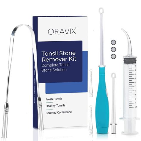 ORAVIX Tonsil Stone Remover Tonsil Stone Removal Kit Easy Home Tonsil