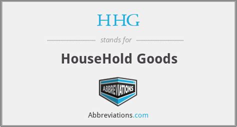 What does HHG stand for?