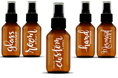 Labels Onlycustom Spray Bottle Decals Custom Vinyl Decal Etsy