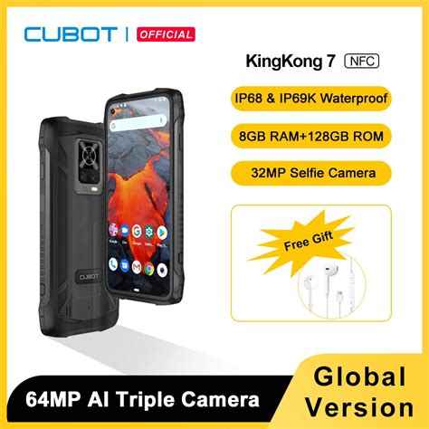 Cubot KingKong 7, IP68 & IP69K waterdichte robuuste smartphone, 8GB ...