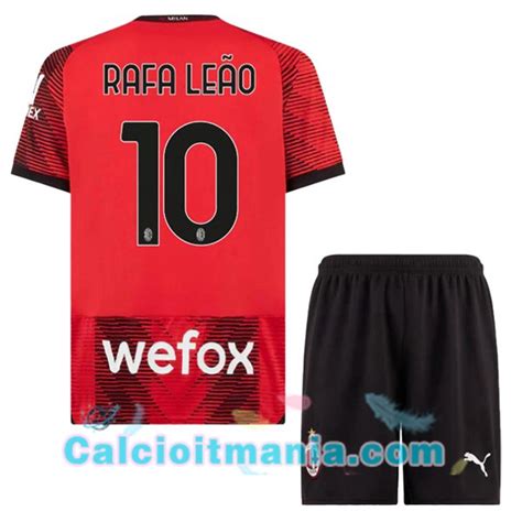 Maglia Calcio Ac Milan Rafa Le O Bambino Prima Rosso