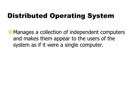 PPT - Distributed Operating Systems - Introduction PowerPoint ...