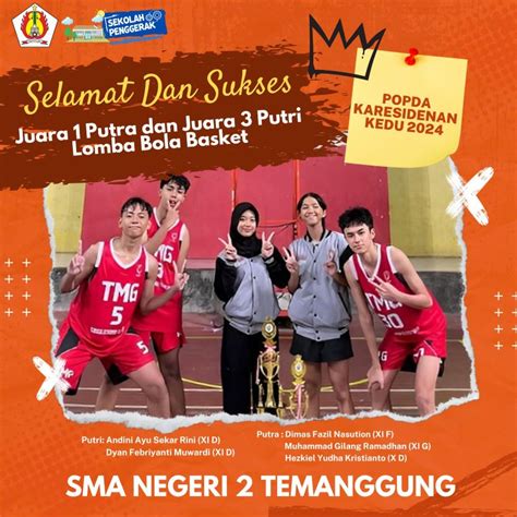 SMA NEGERI 2 TEMANGGUNG MERAIH BERBAGAI JUARA DALAM KEJUARAAN POPDA