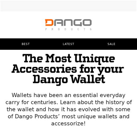 💪 The Most Unique Accessories for your Dango Wallet - Dango Products