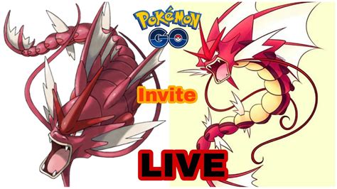 Mega Gyarados Liveraid Invite Pokemon Go Live Youtube