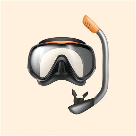 Equipo De Buceo Realista Vector De Snorkel 2731527 Vector En Vecteezy