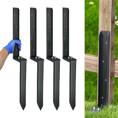 Jpoip Heavy Duty Steel Fence Post Repair Kit 32 Inch Long Fence Post