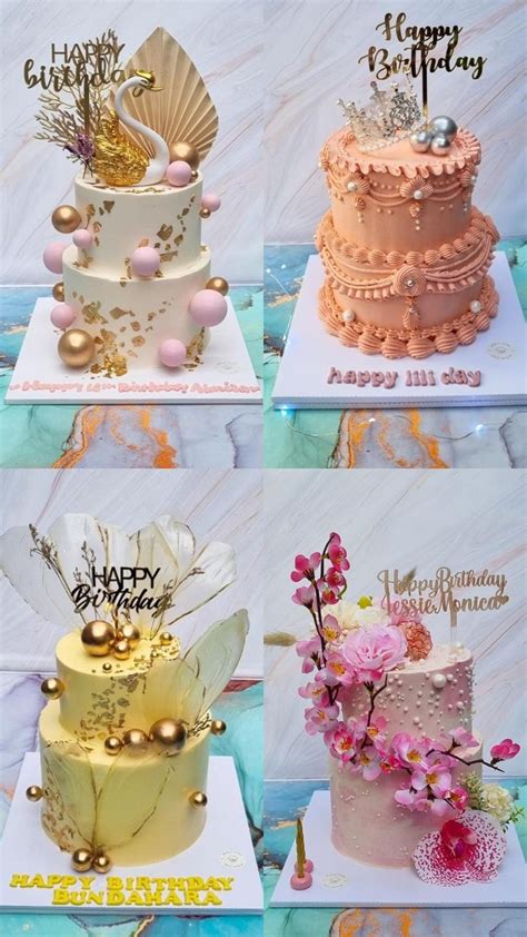 Elegant Cake Kue Elegan Kue Tart Kue Ulang Tahun Sederhana