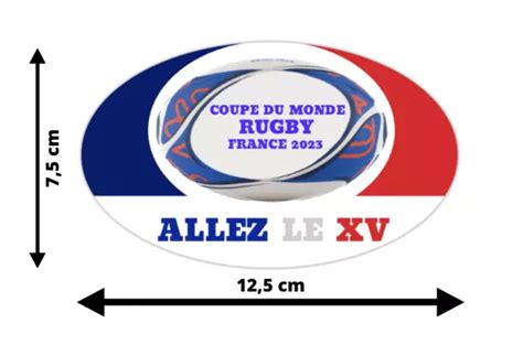 COLLECTION AUTOCOLLANT Sticker Coupe Du Monde Rugby Equipe De France