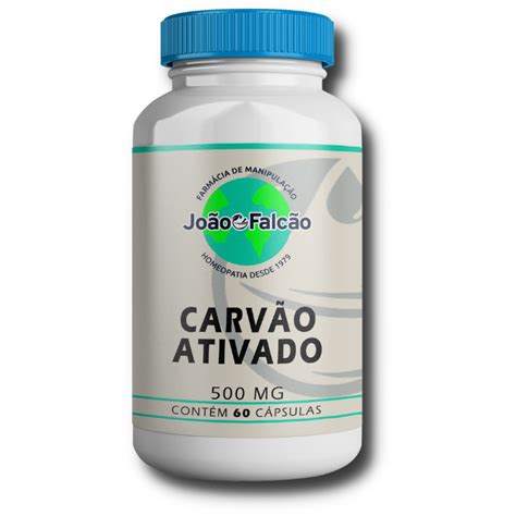 Carvão Vegetal Ativado 500Mg 60 Cápsulas