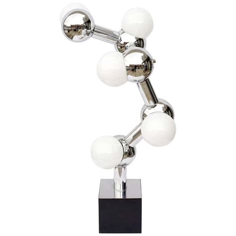 Space Age Chrome Molecule Lamp at 1stDibs