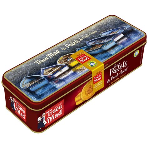 Biscuits sablés bretons TRAOU MAD DE PONT AVEN la boite de 12 200 g