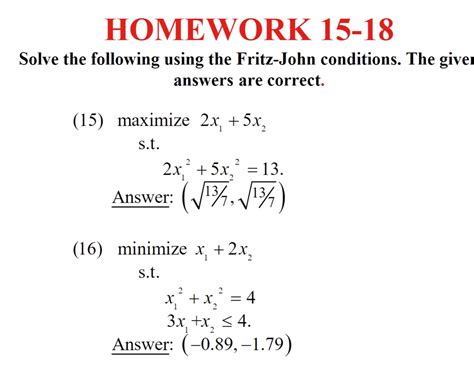 Solved HOMEWORK 15-18 Solve the following using the | Chegg.com 