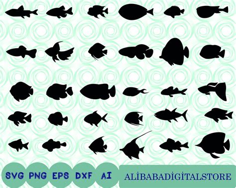 Fish SVG Bundle, Fish SVG, Fish Vector, Tropical Fish Svg, Fish ...