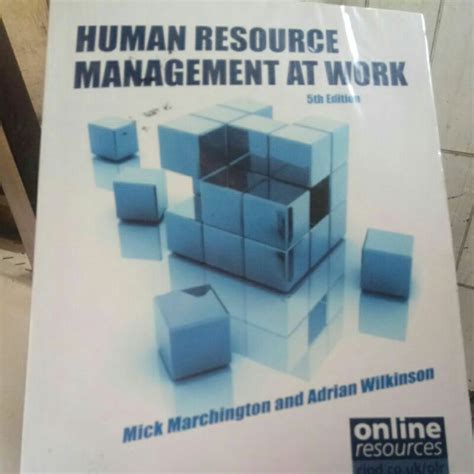 Jual Buku Human Resource Management At Work Th Edition Mick