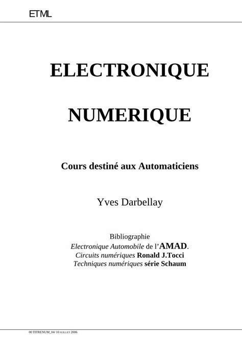 PDF Cours Numerique DOKUMEN TIPS