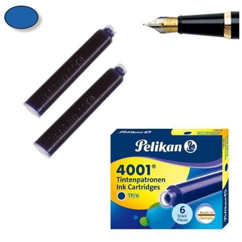 Cartuchos De Tinta Plumas Estilograficas Universal Azul