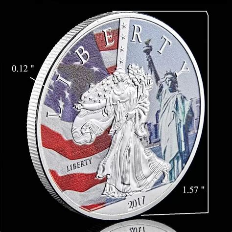 Statue Of Liberty Commemorative Coin Craft 1oz Silver In God We Trust