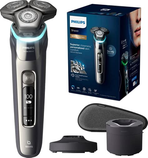 Philips Shaver Series 9000 Wet And Dry Electric Shaver With Skiniq