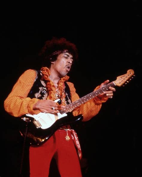 Jimi Hendrix Playing Guitar While Singing At Monterey International Pop