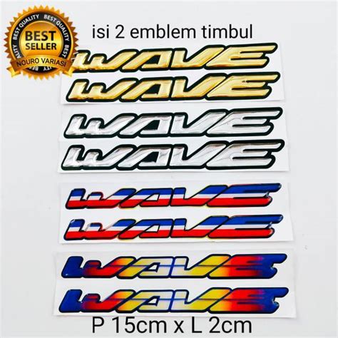 Jual Emblem Timbul Logo HONDA WAVE Thailand Thailook Baby Piurmothai