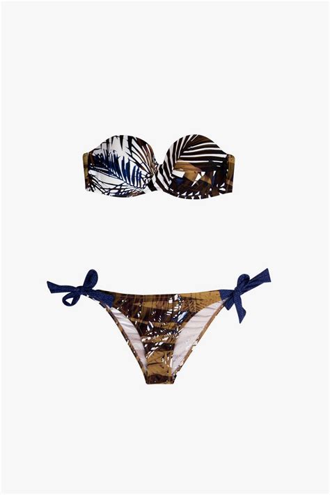 Ayy Ld Z Kahve Straplez Bikini Tak M H Zl Kargo