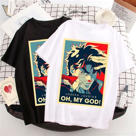 Camiseta T Shirt JoJo S Bizarre Adventure Joseph Joestar Camiseta De