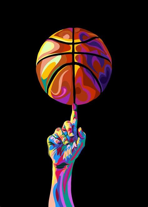 'Basketball in pop art' Poster by Ihsa Nuddin | Displate in 2023 ...