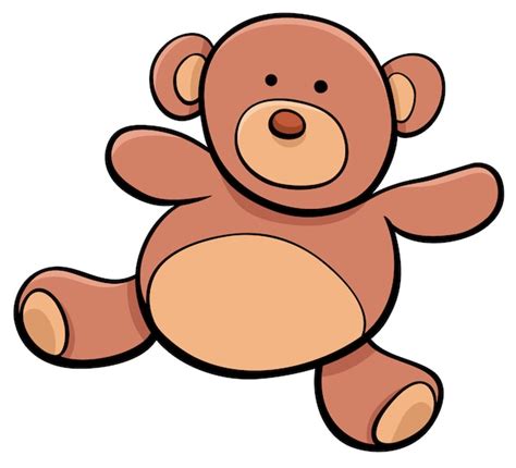 Ours En Peluche Dessin Animé Jouet Clipart Vecteur Premium