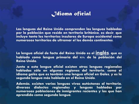 Reino Unido Idioma Oficial - PPT - Reino Unido PowerPoint Presentation, free download - ID:1936991