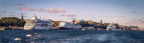 Stockholm - September 23, 2018: Cruise Ships in the Swedish Archipelago ...