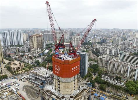 最新一代“空中造楼机”首次亮相海南自贸港 搜狐大视野 搜狐新闻