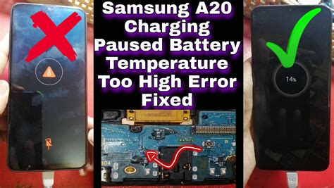 Samsung A20 Charging Paused Battery Temperature Too High Error Fixed | Iphone screen repair ...