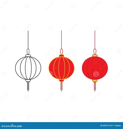 Lampion Vector Stock Illustrations 572 Lampion Vector Stock