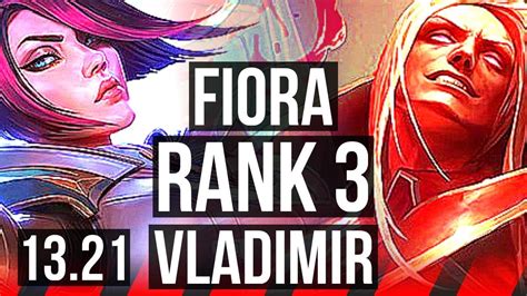 Fiora Vs Vladimir Top Rank Fiora Rank M Mastery