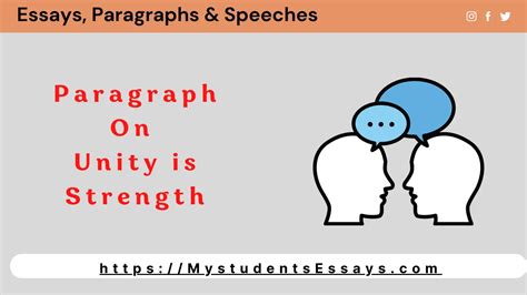 Paragraph On Unity Is Strength Student Essays