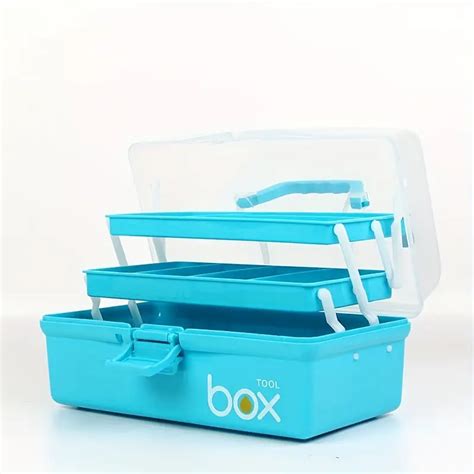 Three Layer Clear Plastic Storage Boxtool Box Multipurpose Organizer