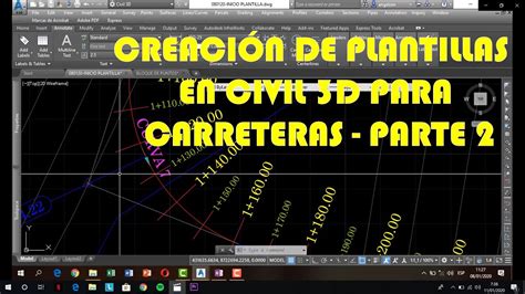 CREACIÓN DE PLANTILLAS EN CIVIL 3D PARA CARRETERAS PARTE 2 YouTube